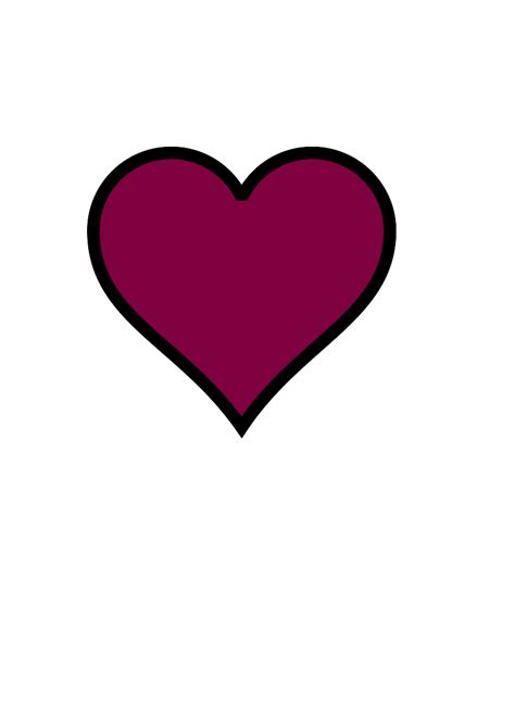 Maroon Heart Clip Art at Clker.com - vector clip art online, royalty free & public domain