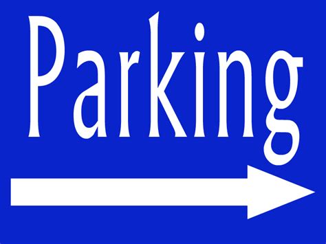 Parking Sign Template Free