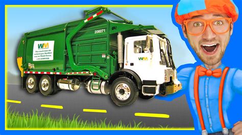 Garbage Trucks for Children with Blippi | Learn About Recycling - YouTube