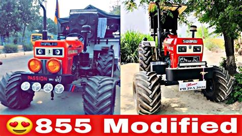 Top modified swaraj 855 !! 855 tractor best modifications !! swaraj 855 ...