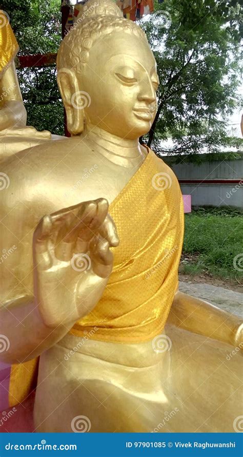 Lord Buddha Statue at Sarnath Stock Image - Image of sermon, sarnath: 97901085