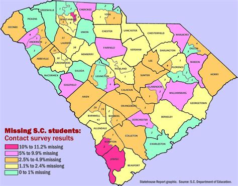 South Carolina School Districts Map - Sammy Coraline