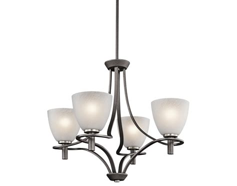 Neillo Collection 4 light Chandelier in Brushed Nickel | Chandelier, Chandelier lighting ...