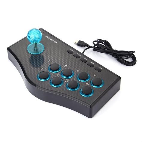 3 In 1 USB Wired Game Controller Arcade Fighting Joystick Stick Gaming Console