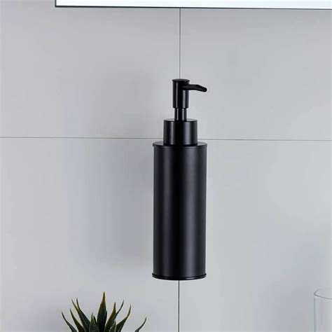 Nameeks NCB87 By Nameek's General Hotel Wall Mounted Round Matte Black Soap Dispenser ...