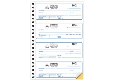 DrawingBoard - 6-7/8" X 2-3/4" Spiral Bound Carbonless Receipt Book, 2 Part