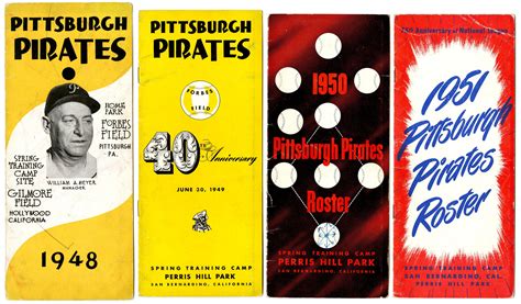 Lot Detail - 1948-1960 Pittsburgh Pirates Vintage Media Guides (10)