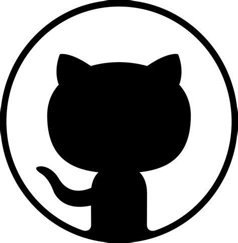 Black Github Logo PNG Photo