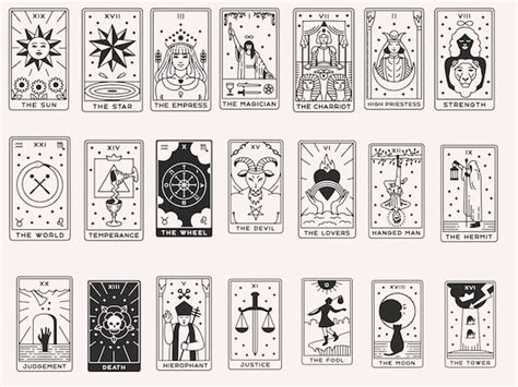 Tarot Cards Svg Witch Tarot Svg Major Arcana Svg Celestial - Etsy UK