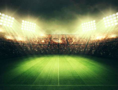 Green Lawn Stadium Lights Football Field Photo Backdrop CM-S-1167-E – Dbackdrop