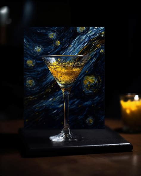 Vincent Van Gogh’s Starry Night Cocktail