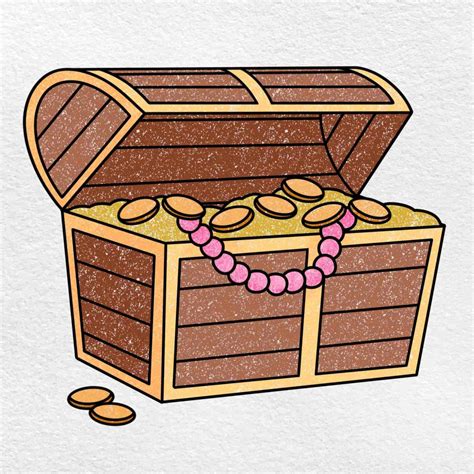 How to Draw a Treasure Chest - HelloArtsy