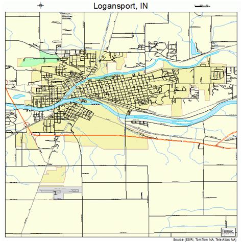 Logansport Indiana Street Map 1844658