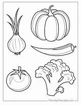Preschool Vegetable Coloring Pages  Vrogueco sketch template