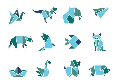 Origami Animals Vector 12704918 Vector Art at Vecteezy