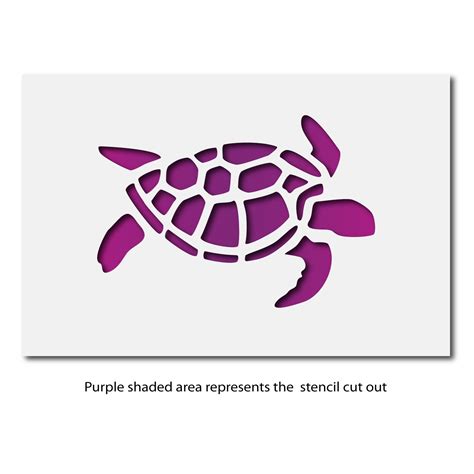 Turtle Stencil - Nautical Theme Craft Template | CraftStar