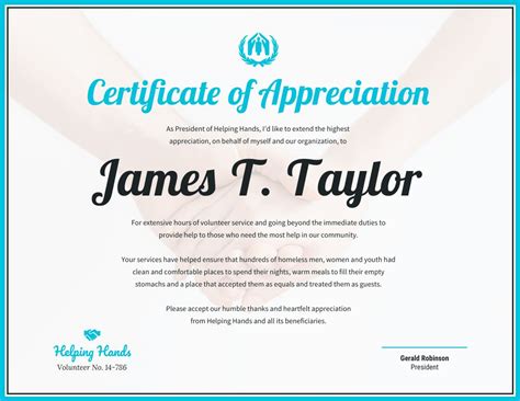 The captivating Certificate Of Appreciation Template – Ve… | Certificate of recognition template ...