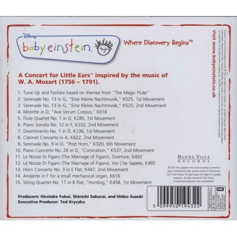 Baby Einstein Music Box Orchestra - Baby Mozart - Volume 2 (CD) | Music ...