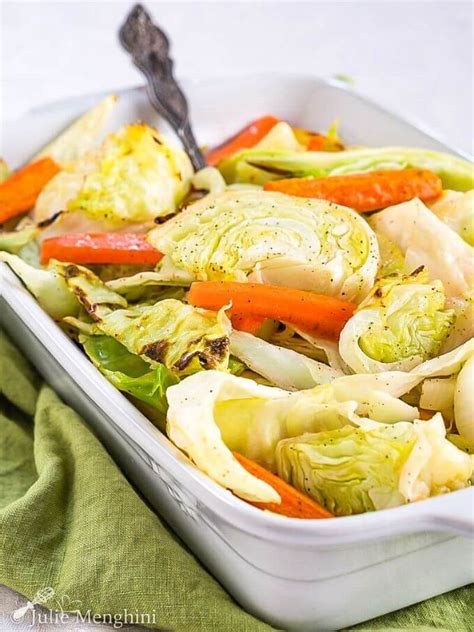 Roasted Cabbage and Carrots with Apple - Hostess At Heart