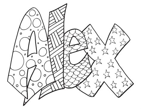 2 ALEX FREE COLORING PAGES- LITTLE MONSTER & CLASSIC DOODLE — Stevie Doodles