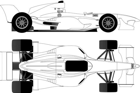 A1 GP Formula Car Blueprint - Download free blueprint for 3D modeling in 2021 | Blueprints, Gp ...