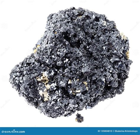 Raw Perovskite Stone (titanium Ore) on White Stock Photo - Image of collection, crystalline ...