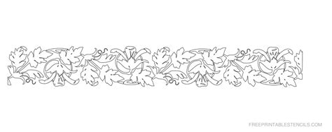 11 Free Printable Floral Border Stencils