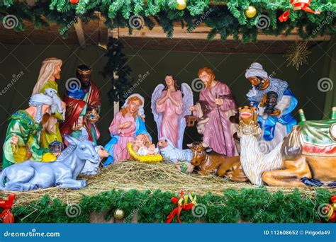 Religion Christmas Nativity Scene. Stock Photo - Image of bethlehem ...
