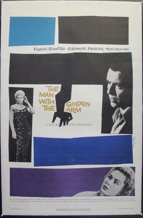 The Man With The Golden Arm Poster, US 1-Sheet, 1955, Bass Saul