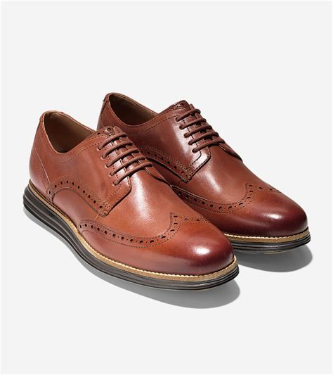 Cole Haan Men's Original Grand Wingtip Oxford Woodbury-Java Leather | Laurie's Shoes