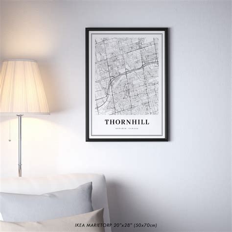 Thornhill Ontario Map Print Toronto ON Canada Map Art Poster - Etsy France