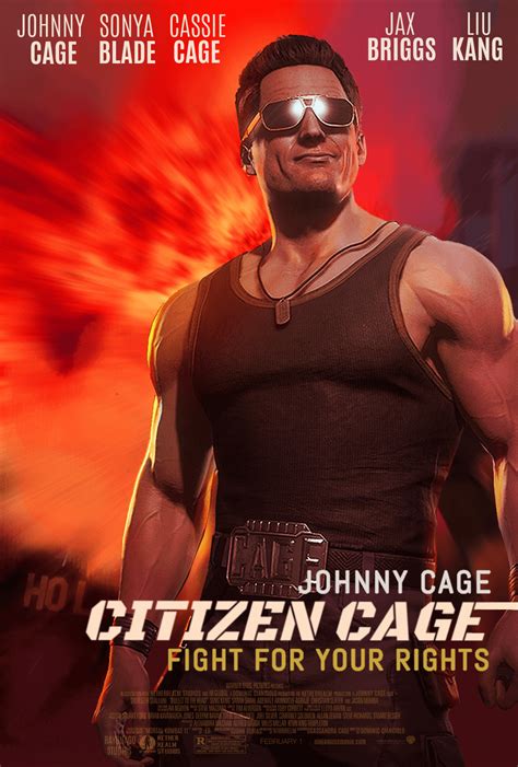 Johnny Cage movie posters made by me (Citizen Cage and Ninja Mime) : r/MortalKombat