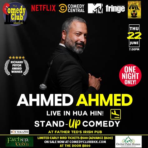 Megatix - Stand-Up Comedy - AHMED AHMED (Netflix, Comedy Central) - Live in Hua Hin!