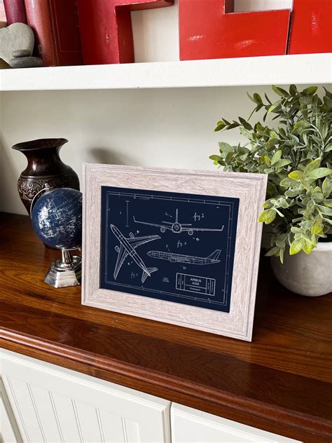 Customizable Airbus A330 Blueprint Illustration - Etsy