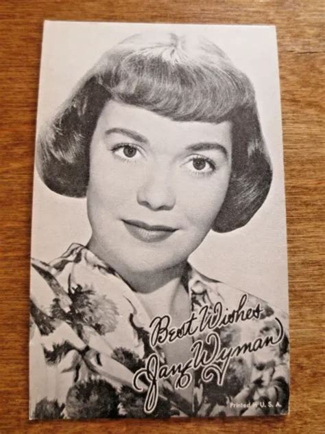 1950S BEST WISHES Jane Wyman Movie TV Actress Photograph Arcade Card Souvenir $4.99 - PicClick