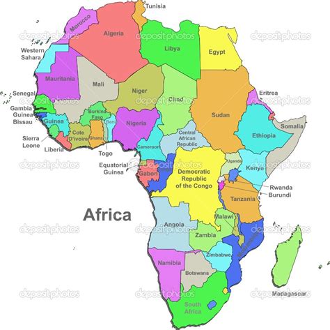 Africa: Algeria Angola Benin Botswana Burkina Faso Burundi Cameroon ...