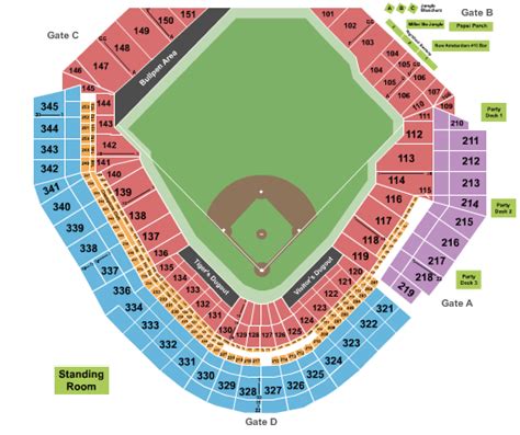 Comerica Park Seating Chart + Rows, Seats and Club Seats