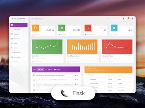 Flask Dashboard Template