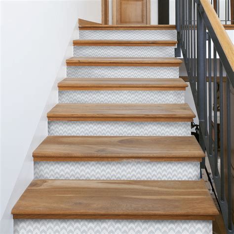 Herringbone Stair Riser Decals – Mirth Studio