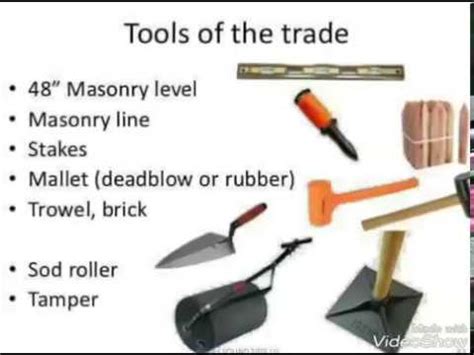 Masonry Tools And Their Uses With Pictures - PictureMeta