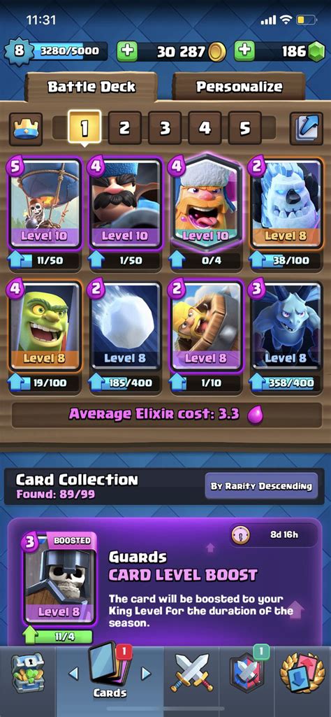 Need advice on how to make lumberloon deck better (4.7k trophies). : r/ClashRoyale