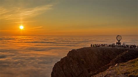 Midnight sun at North Cape, Norway | Peapix