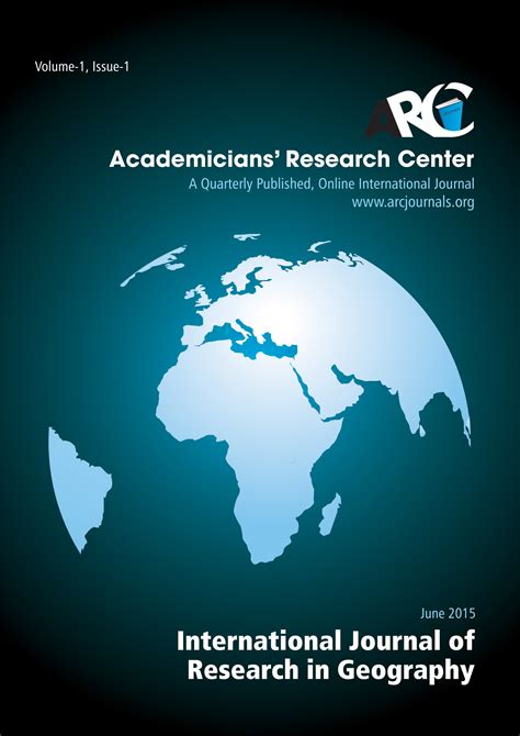 Geography Journals|Open Access|ARC Journals