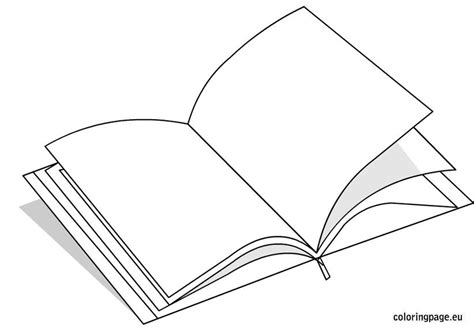 Open Book Coloring Page | Coloring Page