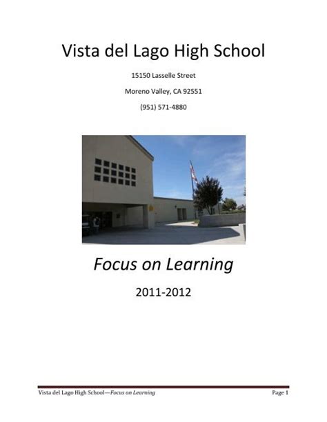 Download PDF - Vista del Lago High School