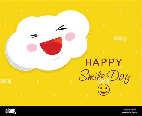 Happy smile day concept background, flat style Stock Vector Image & Art - Alamy