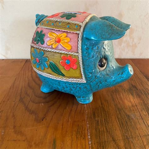 Vintage Piggy Bank - Etsy