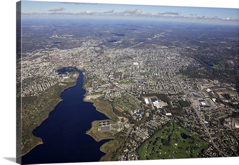 Pawtucket, Providence, Rhode Island, USA - Aerial Photograph Wall Art, Canvas Prints, Framed ...