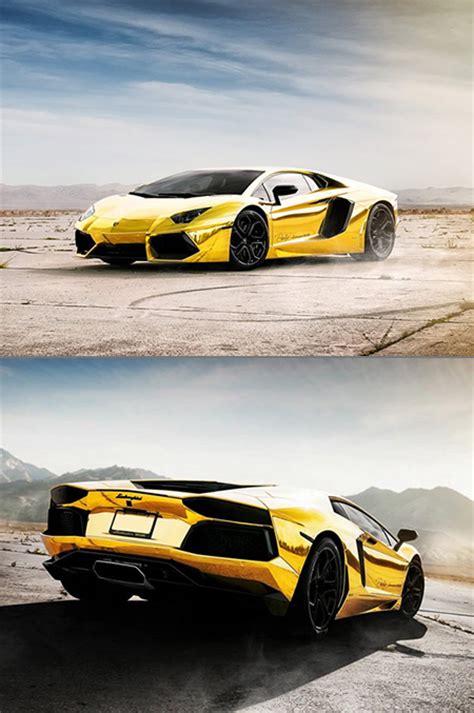 Video Shows Stunning Gold Lamborghini Aventador - TechEBlog