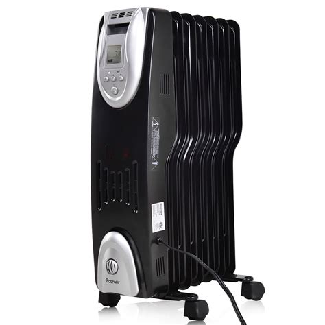 1500W Electric Oil Filled Radiator Heater Safe Digital Thermostat Radiant | Walmart Canada